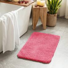 Farfallarossa Dywanik łazienkowy, gruby miękki chłonny szenil, gumowe podkłady, szybkoschnące maty z mikrofibry, zmywalne w pralce dywaniki na podłogę prysznica, akcesoria do dywaników łazienkowych - Ciemny róż - Zobacz 2