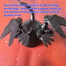 D20 Demon 铁锅架骰子架，粉丝必备装饰品！兼容 D20 骰子，非常适合桌面游戏，理想的礼物选择（仅支架，不含骰子）