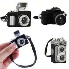 复古迷你数码相机 - 迷你相机模型 - 朋克风格珠宝/钥匙扣 - 非常适合礼物和迷你装饰 - 相机爱好者的完美收藏（无电池）