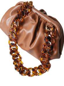 1pc Minimalist & Fashionable Acrylic Leopard Print Multi-Color Chain Key Chain, Phone Chain, Bag Charm Decoration, Suitable For Daily Wear, Commemorative, Multi-Occasions Car Accessories School Cute Goth Y2k Halloween Accessories Teachers Day Christmas Gift Ideas Bag Accessories Lanyards With Id Holder Car Accessories Bag Charms