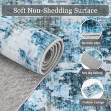 Washable Rug Area Rugs Large Modern Area Rug For Bedroom Indoor Soft Rug Accent Rug Non Slip Low Pile Throw Carpet For Dining Room Office, Living Room Rug