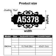 1pc Custom Vintage Metal Doorplate Decorative Art, Rural Street Nameplate Wall Decorations - Personalized Door Numbers And Text - Wall-Mounted Multifunctional Address Signs, House Numbers, Outdoor Address Signs, Farmhouse Door Art Gifts Birthday Graduation - Multicolor - View 20