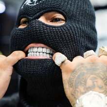 THATBOY 2pcs/Set Teeth Set Men Women Hip Hop Teeth Grills Iced Out Punk Men Women Teeth Decoration