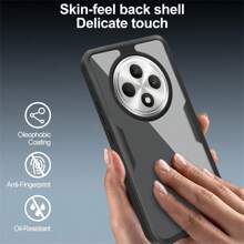 Hadaasi 1 ốp lưng bảo vệ toàn thân 2 trong 1 kèm miếng dán màn hình phía trước, viền mềm TPU trong suốt + mặt lưng cứng PC, chống rơi 360 độ, tương thích với OPPO Reno12 FS/A3X và 17Pro/17ProMax/Air/17/16/15/14/13/12/11 Pro Max/Plus/SE2/SE3/7/8, Galaxy S26Ultra/S26Plus/S26/M36/S25FE/S25Ultra/S25Plus/S25/S24Ultra/S24Plus, Honor 400/400Pro/400Lite, OPPO Reno14 Pro/Reno14 F, Infinix Hot 60 Pro/Hot 60 Pro+, Redmi 15C - màu đen - Xem 6