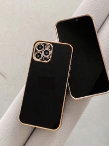 Electroplated Minimalist Phone Case Compatible With Apple