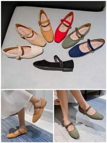 2026 Spring/Autumn New Genuine Leather Insole, Anti-Odor, Versatile Slip-On Loafers, Flat Comfort Shoes For Women - Black - View 3