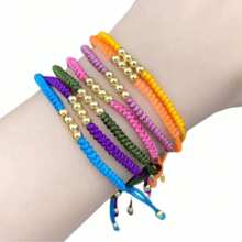 90 Metros Hilo chino 0.8mm,Para Pulseras,(Alta Calidad)Hilo para Bisuteria,Hilo para joyeria carrete con 90 metros - Blanco - Ver 3