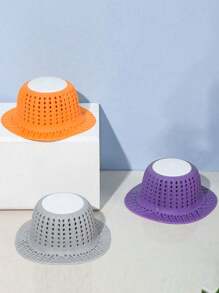 Tapón de silicona para el drenaje del lavabo, atrapa cabello, filtro anti-obstrucción, cubierta del drenaje para el baño, decoración del hogar y el baño para el verano - Multicolor - Ver 8