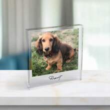 1 Piece Customizable Acrylic Photo Text Plaque - Personalized Image Block, Perfect Gift For Your Loved Ones For Thanksgiving, Christmas And New Year