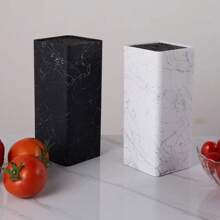 Messerhalter-Ständer mit Plastik-Messerblock zum Einstecken, Aufbewahrungsbehälter, Küchen-Zubehör, Kunststoff-Messerblock-Halter, freie Einstellung, Küchen-Aufbewahrungsständer, schwarzer Messerhalter mit Borsten, Tisch-Organizer, Werkzeug, Küchenmesser-Aufbewahrungsständer, Werkzeug-Set, Universalzubehör-Organizer, Küchen-Aufbewahrungsständer