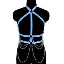Adjustable Punk Style Leather Body Chain, Waist Belt, Belly Chain, Suitable For Women And Girls, Party Accessories - A - View 18