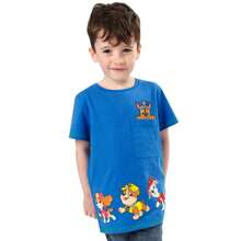Paw Patrol Boys T-Shirt | Chase, Rubble,  And Skye Boys' T Shirt | Kids' T-Shirts - Blue - View 2