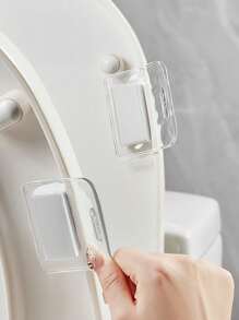 2pcs Bathroom Corrugated Non-Dirty Hand Toilet Lid Lifters - Hands-Free, Easy To Install, No Power Required, Keep Hands Clean Bathroom Decor Summer