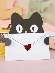 9 张/套，可爱卡通礼品卡，折叠信封贺卡，节日问候，可爱动物明信片感谢卡，生日聚会邀请函，问候语，节日通用卡片 - 彩色 - 查看 7