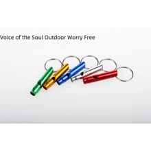 2/6 件迷你铝合金口哨，金属求生口哨，用于训练、急救、户外活动 - 彩色 - 查看 9