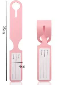 行李手柄标签，皮革 PVC 行李领取 ID 标签，航班登机牌夹，行李识别器，蓝色，红色，粉色，黑色 - 彩色 - 查看 8