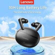 Lenovo EA210 True Wireless Earbuds – 13mm Dynamic Driver For Dolby-Level Stereo Sound, Ultra-Low Latency Gaming & HD Calls, 30H Playtime With 200mAh Charging Case, Comfort Fit For Sports & Music