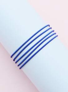 5pcs Stainless Steel Tiny Spring Bracelet Set For Fashion Women And Girls - Bracelet Set - View 21