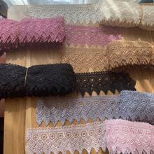 5 yardas de Adorno de encaje bordado de 9 cm de ancho, estilo vintage, recorte, tela bordada, aplicación, costura, artesanía, decoración de bodas, vestidos de novia, embellecimiento, regalo, decoración de fiesta