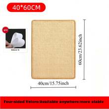 1PC Cat Scratcher Mat Natural Sisal Cat Scratch Mats Scratching Pad Protect Carpets And Sofas For Cat Paw Training