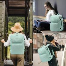 Mochila de viaje para mujer, mochila de transporte como artículo personal por vuelo, mochila para portátil de 17.3 pulgadas - Azul - Ver 7