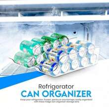 2 cái/1 cái Hũ đựng thực phẩm nhà bếp, Hộp đựng thực phẩm đựng lon nước ngọt cho tủ, tủ lạnh và tủ đông, đựng lon thực phẩm & súp, trong suốt - Trong sáng - Xem 7