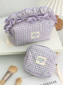 1Pc/Set Túi đựng đồ trang điểm chần bông kẻ caro màu khối Túi đựng mỹ phẩm Túi đựng son môi Túi đựng băng vệ sinh Túi đựng tai nghe Ví Ví đựng đa năng Túi đựng đồ cầm tay có khóa kéo Đựng mỹ phẩm, chăm sóc da, kem dưỡng da tay, dầu dưỡng môi, sơn móng tay, băng vệ sinh, tai nghe, tiền xu, các vật dụng nhỏ Đồ dùng du lịch Đồ dùng đi làm Quà tặng cho người yêu và bạn bè Quà tặng sinh nhật Quà tặng phù dâu Quà tặng ngày lễ tình nhân Bộ túi đựng đồ trang điểm Hộp đựng đồ trang điểm Túi đựng đồ vệ sinh cá nhân Đồ dùng học tập Túi đựng đồ trang điểm Đồ dùng ngày lễ Túi đựng đồ trang điểm Đồ dùng trang điểm Đồ dùng cho ngày lễ Mùa đông Họa tiết da báo Chó xúc xích Quà tặng cho phụ nữ Đồ dùng cho ngày tựu trường - Nhiều màu - Xem 14