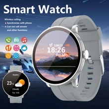 智能手表：无线呼叫/拨号、多种运动模式、来电提醒和拒绝、短信提醒、消息预览、可定制壁纸、兼容 iPhone/Android - 彩色 - 查看 12