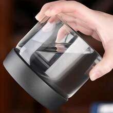 1个暗室玻璃真空密封储物罐，咖啡豆压力泵罐，防潮，适用于咖啡、茶叶、坚果、谷物、厨房收纳及配件 - 電鍍銀色款 - 查看 4