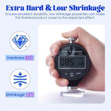 1 Botella de Resina UV 25g/50g/100g/200g/500g - Resina epoxi UV curada mejorada, transparente y dura, adecuada para manualidades de joyería, decoración artística, aretes, collares - Curado rápido, bajo olor, transparente, activada por luz solar/diurna, resina delgada - transparente - Ver 5