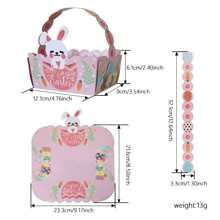 12/24PCS 12*9*6cm Creative Easter DIY Gift Boxes, Adorable Rabbit & Chick Elements To Handcraft And Convey Heartfelt Wishes, Instantly Boost Party & Holiday Atmosphere!