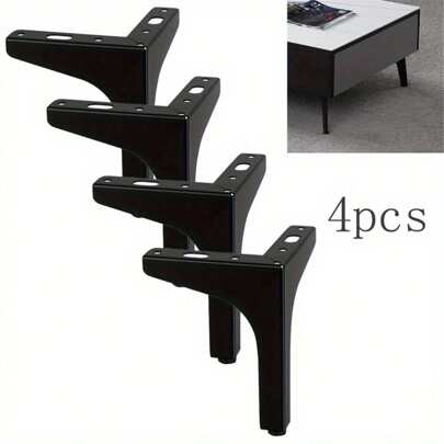 4pcs DIY Replacement Sofa Feet Metal Legs For Furniture Modern Triangle Feet Cabinet Couch Chair Heavy Duty Cabinet Couch Legs