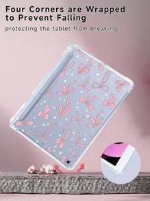 Funda protectora con lazo colorido compatible con iPad 7/8/9 de 10.2 pulgadas, S6 Lite de 10.4, A9 Plus de 10.95 pulgadas, Tab P11, con ranura incorporada para lápiz y resistencia a golpes en las cuatro esquinas