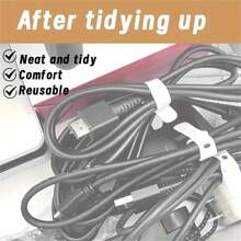 2/8PCS Silicone Zip Ties, Data Cable Storage, Headphone Cable Storage, Anti Loss Buckle, Data Cable Bundling Strap Gifts Women Girls