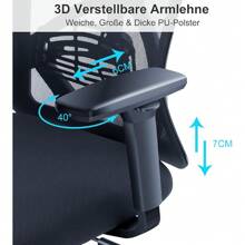 Home Office Chairs - 黑色 - 查看 4