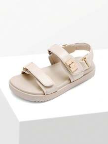 Girls Sandals Two Strapped Casual Open Toe Sandals Little Kid/Big Kid - 裸色 - 查看 4