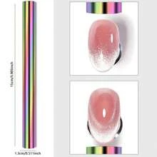 4 stuks Cat Eye-magneet voor nagels Extra grote cilindrische Cat Eye-nagelmagneet Magnetische magneten Houten Cat Eye-nagellakmagneetstok Cat Eye magnetische nageltool voor doe-het-zelf thuis, salon, studio