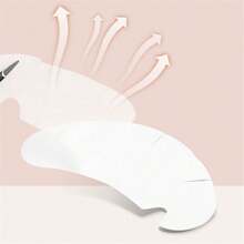 100 piezas Almohadillas para extensión de pestañas, Parches de hidrogel para pestañas, Almohadillas de gel libres de pelusa para maquillaje de ojos, Herramienta de belleza