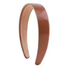 10/5pcs Shiny PU Leather Headbands, Minimalist Wide Hair Hoop, Fashion Headwear For Everyday & Commute, All Seasons