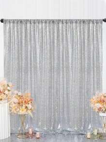 1 pièce Rideau de fond en sequins or/argent, plusieurs couleurs, décoration de fond de fête, rideaux de fond de mariage, décoration de mariage, décoration de baby shower, décoration de révélation de genre, décoration de fête d'anniversaire, pour studio de photographie, décoration de fond photo