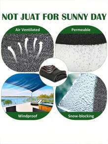 1 PIEZA Tela de sombra para exteriores, Tela de sombra para pérgola, patio y jardín trasero, Tela de sombra para exteriores, Protección solar, Material HDPE resistente al calor, Ojetes reforzados, Tela de sombra con cuerda de nailon