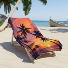 1pc Large Beach Towel, Ocean Design Bath Towel, Travel & Vacation Essential Gift, Swimming Pool Towel, Camping Adult Women & Men Beach Necessity Vacation Gift Summer, Holiday