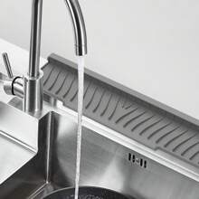 Large Opening Drain Mat, Silicone Sink Drainer Mat, Non-Slip Sloped Drainage Mat For Kitchen - Multicolor - View 3