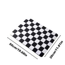 1pc Checkered Dish Drying Mat For Kitchen Counter Coffee Bar Coffee Station Accessories Retro Aesthetic 24"X16"Cute Absorbent Coffee Mat Kitchen Drying Mat Easy To Clean Coffee Bar Decor