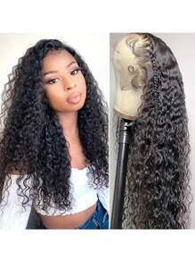 13x4 深波浪人发假发 150% 13x4 人发假发 深波浪前部假发 8-34 英寸 13x4 蕾丝前部假发 透明人发假发 女士假发 - SNatural - 查看 3