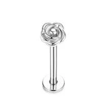 1pc Piercing Jewelry For Women Men 16G 6MM 8MM Helix Cartilage Conch Earring Stud Stainless Steel Internally Threaded Medusa Lip Monroe Ring Labret Nose Stud Set