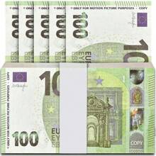 100/200 11*6.15cm Copy 100€, 100pcs 14*8cm Old And New Copy € 100 Denomination Counterfeit Banknote Props Paper Origami Props,Euro Shape Fake Money Commemorative Display Prop Paper