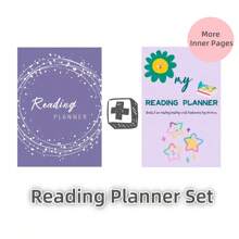 Reading Planner;Reading Log;Perfect Partner For Your Reading Plan;Write Down Any Thoughts About Books You Like;100GSM Pager;8.3*5.5inch Size; Back To School