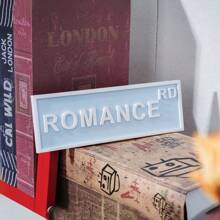 定制图书馆标志、书架街道标志、书香装饰、图书馆装饰、书架装饰、书立、做旧标志、异想天开、浪漫、书架礼物、多功能、可调节、浴室、客厅、卧室、学校、办公室、茶室、家庭、花园、慢夏日生活、夏季假期