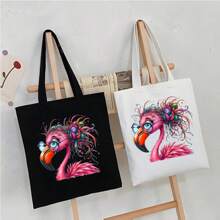 1 件/2 件/3 件卡通火烈鸟补丁 - 可水洗 DIY 热转印贴纸，适用于 T 恤、包、枕头、装饰徽章 - 动物主题熨烫织物补丁